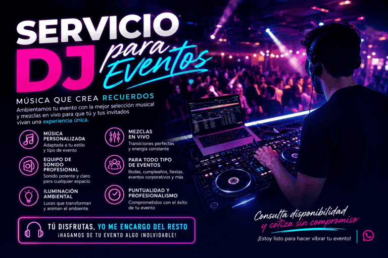 Sonido, decoración y orquesta digital de Mayito Gourmet